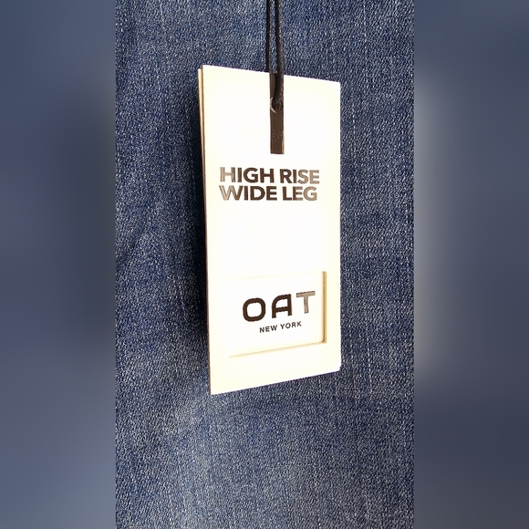 OAT NEW YORK Jeans Denim High Rise Wide Leg size 8 29 - Picture 6 of 9